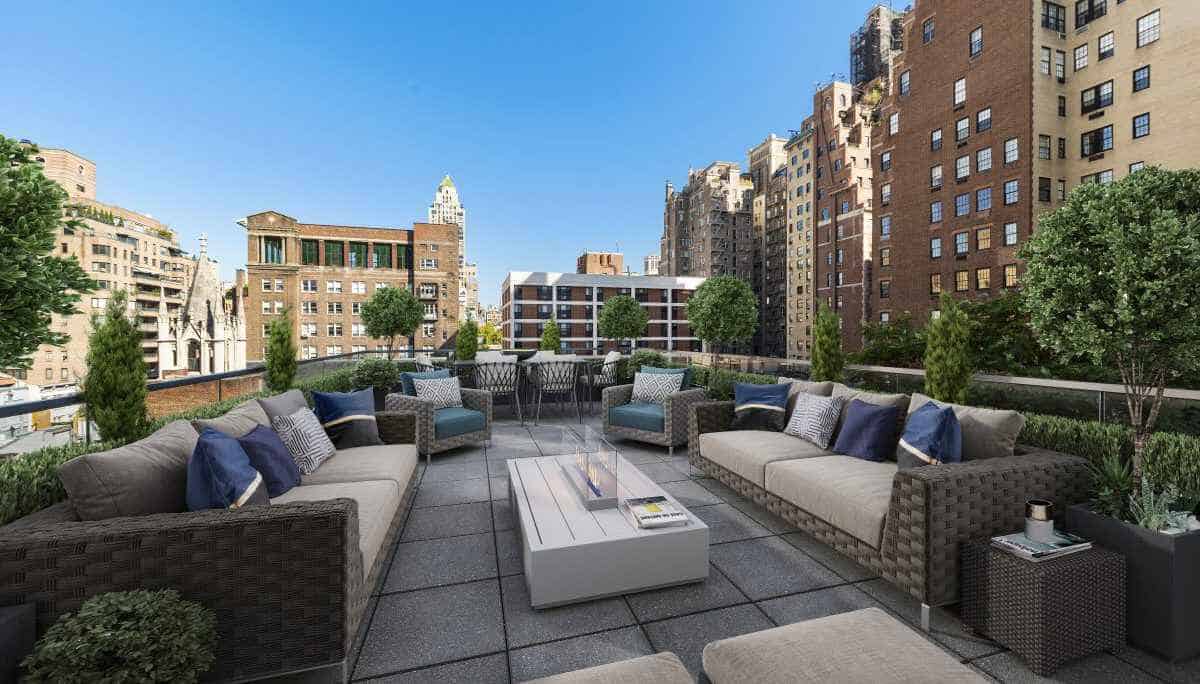 Vanderbilt Mansion rooftop social space