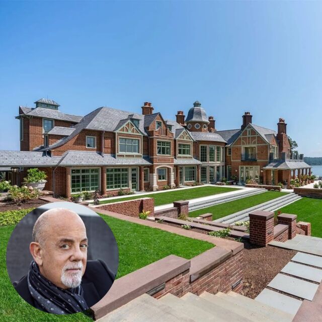 Musical Superstar and Sag Harbor resident Billy Joel has listed his 26± acre Long Island estate for $50M. Assembled over time on adjoining parcels, the Centre Island compound features a 20,000± sq. ft. main home plus several additional structures—all with access to 2,000± ft. of private shoreline boasting a dock and a boat ramp. [link in bio]