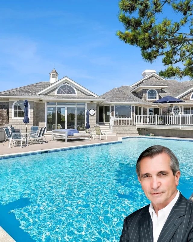 This extraordinary oceanfront home is the ultimate Hamptons retreat, offering Har-tru tennis and an oceanfront heated, gunite pool, all set on 2.4± acres with 200± ft. of pristine ocean frontage and sugar sand beach. The open-concept great room flows seamlessly into a gourmet kitchen with center island and breakfast nook and poolside formal dining room, creating an ideal space for entertaining. Represented by @theenzomorabito of @douglaselliman. [link in bio]