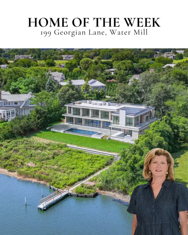 Next-level luxury on the water in Water Mill 🌊 Set beyond a long, hedge-lined drive, this brand-new estate was designed to mirror the beauty of Mecox Bay with sun-filled interiors, resort-worthy outdoor spaces, and panoramic water views at every turn. From the waterfront infinity pool and rooftop lounge to the private dock on Hayground Cove, every detail is crafted for effortless coastal living.

199 Georgian Lane, Water Mill
Represented by @laurawhiterealestate of @hamptonsrealestate