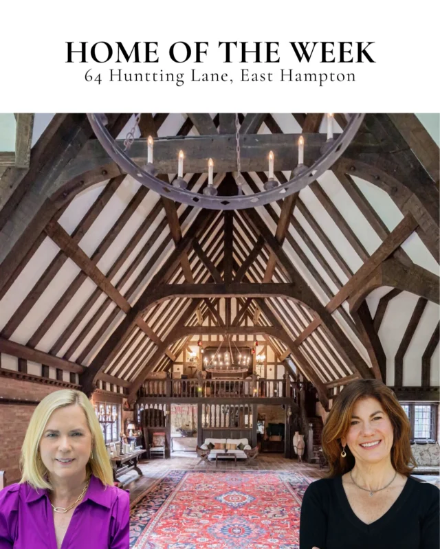 A landmark estate in the heart of East Hampton Village 🌿 Originally built for Marjorie Woodhouse and designed by Francis Burrall Hoffman Jr., The Playhouse blends architectural history with timeless grandeur. At its center is a 75-foot-long Elizabethan-style salon with a vaulted ceiling, now seamlessly connected to the grounds by a modern glass conservatory. Nearly 3 acres of mature landscaping frame the heated pool and garden terraces, all just moments from Main Street, the Village Green, and the Atlantic shoreline.

64 Huntting Lane, East Hampton
Represented by @cindysheahamptons & @realestatehereandnow of @sothebysrealty