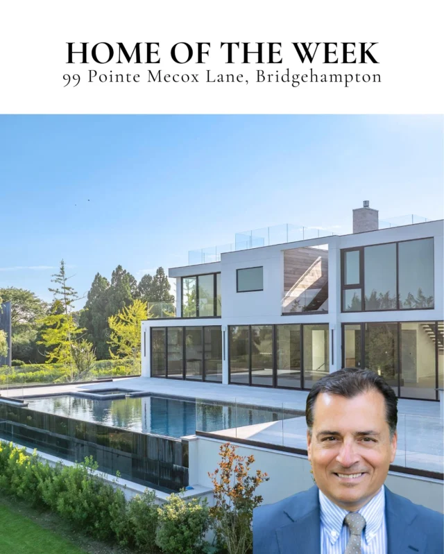 Where panoramic views meet polished design 🌊 Just moments from the beach, this Water Mill estate offers over 7,800± square feet of luxury living, with ocean, bay, and pond views from nearly every room. The open layout features six en suite bedrooms, a chef’s kitchen with dual islands, a great room with open fireplace, and a rooftop deck perfect for sunset lounging. Outside, the 20’ x 40’ heated gunite pool with spa, cabana, and outdoor kitchen create a dream setup for summer living.

99 Pointe Mecox Lane, Water Mill Represented by Francis Fineo of @DouglasElliman