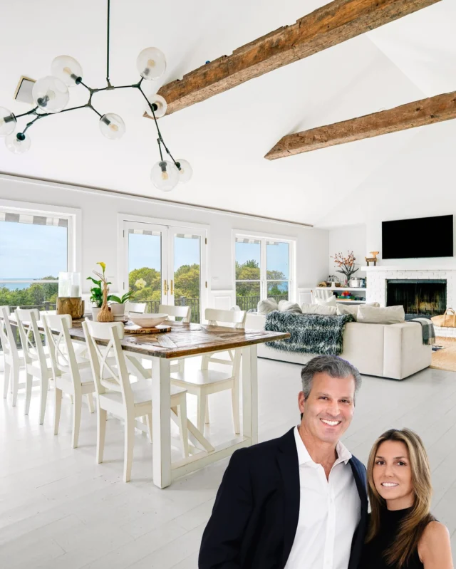 Set high above the bay in Montauk, this design-forward beach retreat captures golden hour like no other. 🌅 With bold interiors curated by its fashion-designer owner, the home flows seamlessly from vaulted indoor spaces to a sprawling yard and sunset-facing deck. Four bedrooms, spa-style baths, and dual living areas ensure every detail is as functional as it is beautiful.

6 Beech Hollow Court, Montauk
Represented by @thetunickteam of @douglaselliman