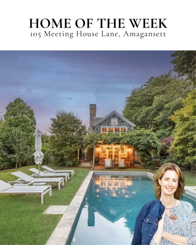 A hidden gem in the Amagansett Lanes 🌿 Surrounded by mature trees and timeless charm, this 1925 home blends classic details with peaceful outdoor spaces, including a heated pool with retractable cover and a private arbor. Inside, warm living spaces flow seamlessly from room to room, with vaulted ceilings, natural light, and thoughtful updates throughout.

105 Meeting House Lane, Amagansett
Represented by Rebekah C. Baker of @sothebysrealty