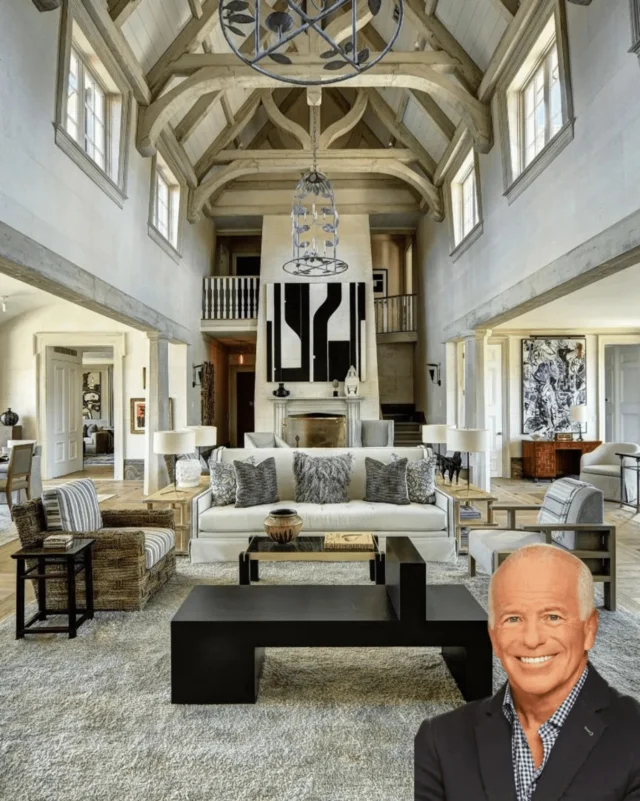 Grand-scale entertaining and timeless Hamptons elegance come together in this extraordinary Bridgehampton estate  Soaring beamed ceilings, beautifully appointed gathering spaces, a private theater, gym, and seven thoughtfully designed bedrooms create more than 11,000 square feet of exceptional living. Outside, an 18-by-60-foot heated pool and spa, covered pool house, outdoor kitchen, and impeccably landscaped grounds complete this remarkable retreat.

70 Matthews Lane, Bridgehampton  Represented by @depersiahamptons of @thecorcorangroup
