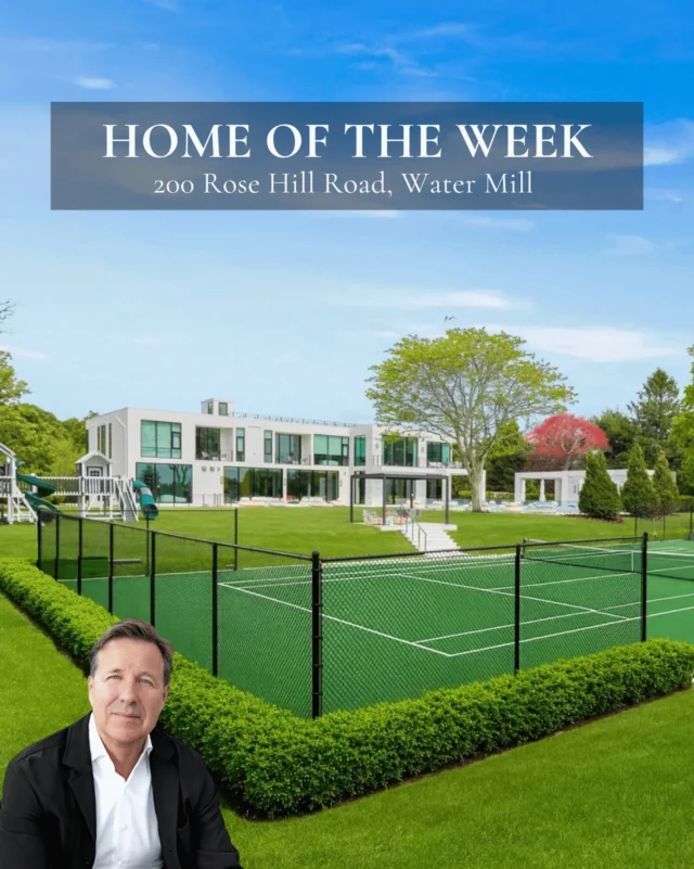 Walls of glass and sweeping reserve views define this extraordinary Water Mill estate. Spanning nearly 19,000± square feet, the home features grand entertaining spaces, a chef’s kitchen, luxurious primary suites, a private theater, wine room, gym, and rooftop deck overlooking Mecox Bay and the ocean. An 18 x 50 foot heated gunite pool and spa, sunken Har-Tru tennis court, pool house, and beautifully landscaped grounds complete this exceptional Hamptons retreat.

200 Rose Hill Road, Water Mill
Represented by @vinceinthehamptons of @hamptonsrealestate