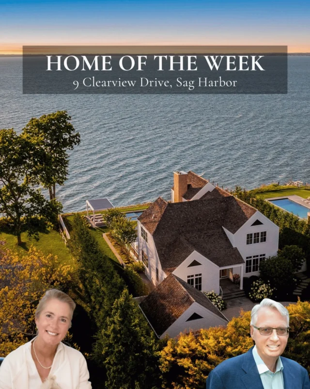 Sweeping bay views and breathtaking western sunsets set the backdrop for this exceptional Sag Harbor waterfront home 🌅 Spanning nearly 6,800 square feet across three finished levels, the residence offers contemporary living spaces, six bedrooms, a private theater, gym, and a primary suite with its own balcony overlooking the water. A heated gunite pool and spa, expansive mahogany deck, outdoor kitchen, and 95 feet of bulkheaded waterfront with direct bay access create an extraordinary setting for waterfront living.

9 Clearview Drive, Sag Harbor
Represented by @marthagundersenluxurybroker & @paulbrennanrealestate of @douglaselliman